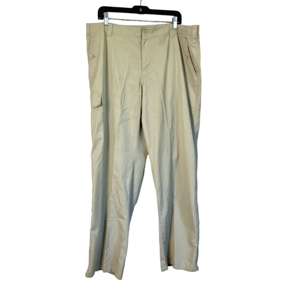 Denver Hayes Khaki tan cargo pants  trousers size W18 - Picture 1 of 16